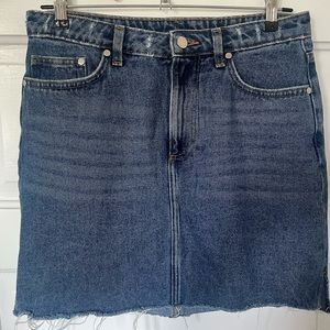 H&M Size 10 High-Waisted Denim Skirt